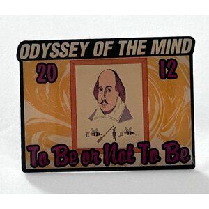 Odyssey Of The Mind 2012 To Be Or Not To Be Shakespeare Enamel Pin OotM